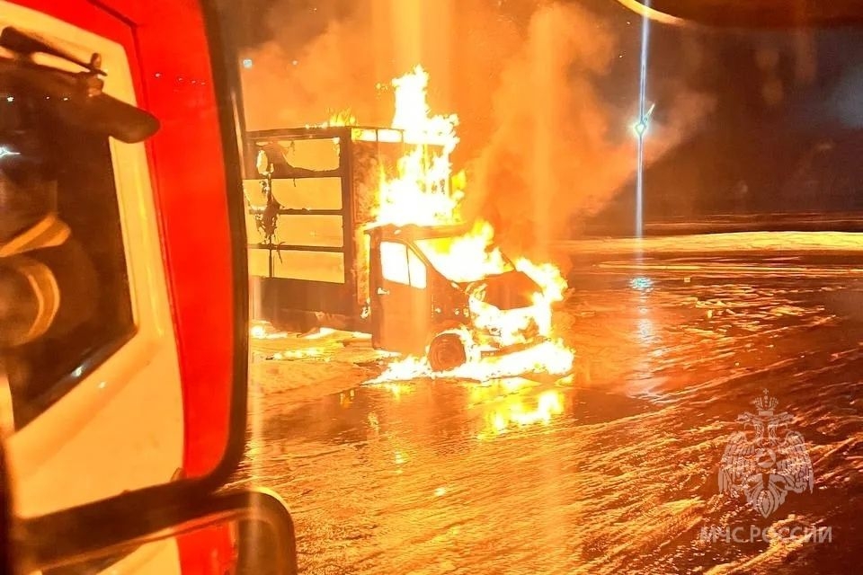 В Кстовском районе ночью сгорел автомобиль