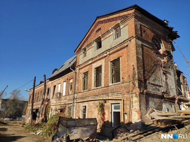 В центре Нижнего Новгорода сносят старый квартал между Гоголя и Заломова