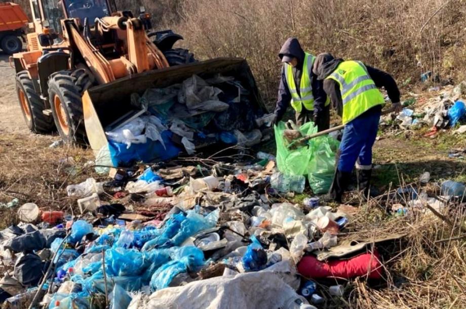 В Лысковском округе начали ликвидацию крупной свалки у села Егорьевское