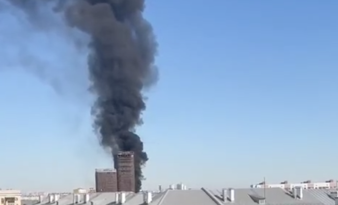 В Нижнем Новгороде на стройплощадке жилого комплекса вспыхнул битум