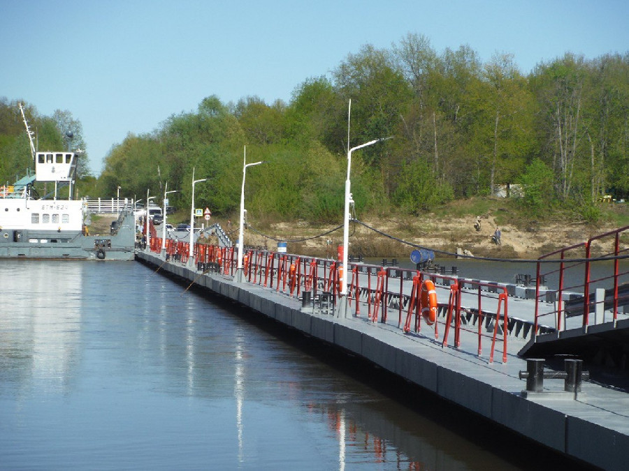 Короткий путь: между Нижегородской областью и Чувашией открыли наплавной мост
