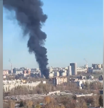 В Нижнем Новгороде локализовали пожар рядом с рынком «Народный»