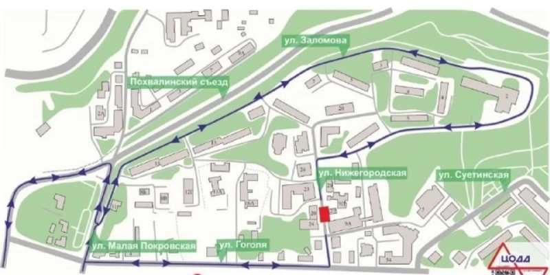 В Нижнем Новгороде до 1 ноября перекрыли участок улицы Нижегородской