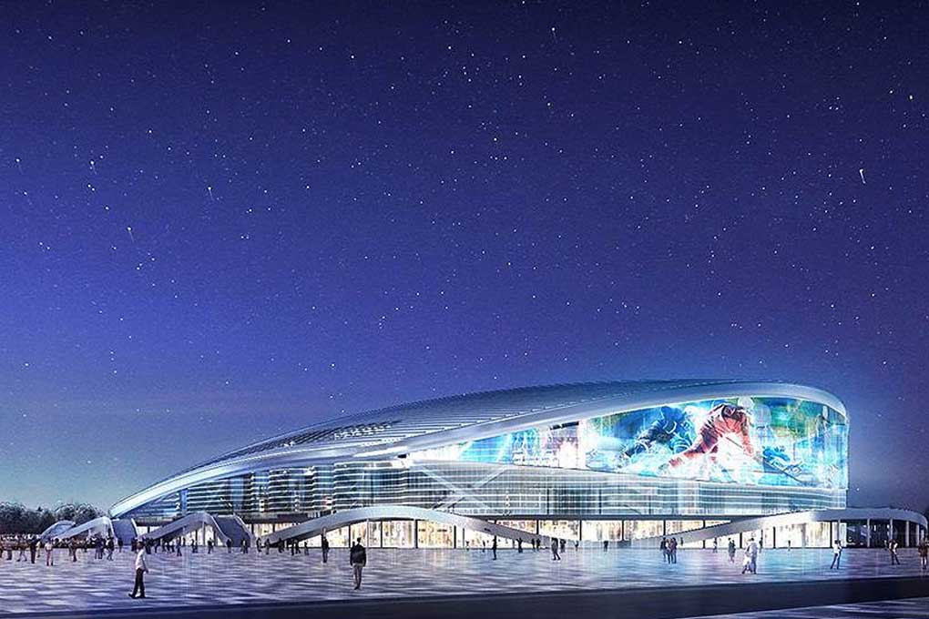 В Нижнем Новгороде готовность ледовой арены на Стрелке достигла 99%