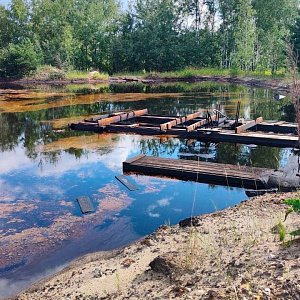 В Нижнем Новгороде готовят к очистке пруд с гудронами в 21 метре от дач