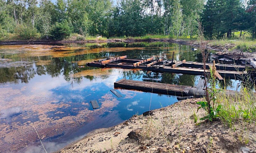 В Нижнем Новгороде готовят к очистке пруд с гудронами в 21 метре от дач