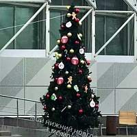 Новогоднюю ёлку на Автозаводе нарядили за 72 дня до праздника