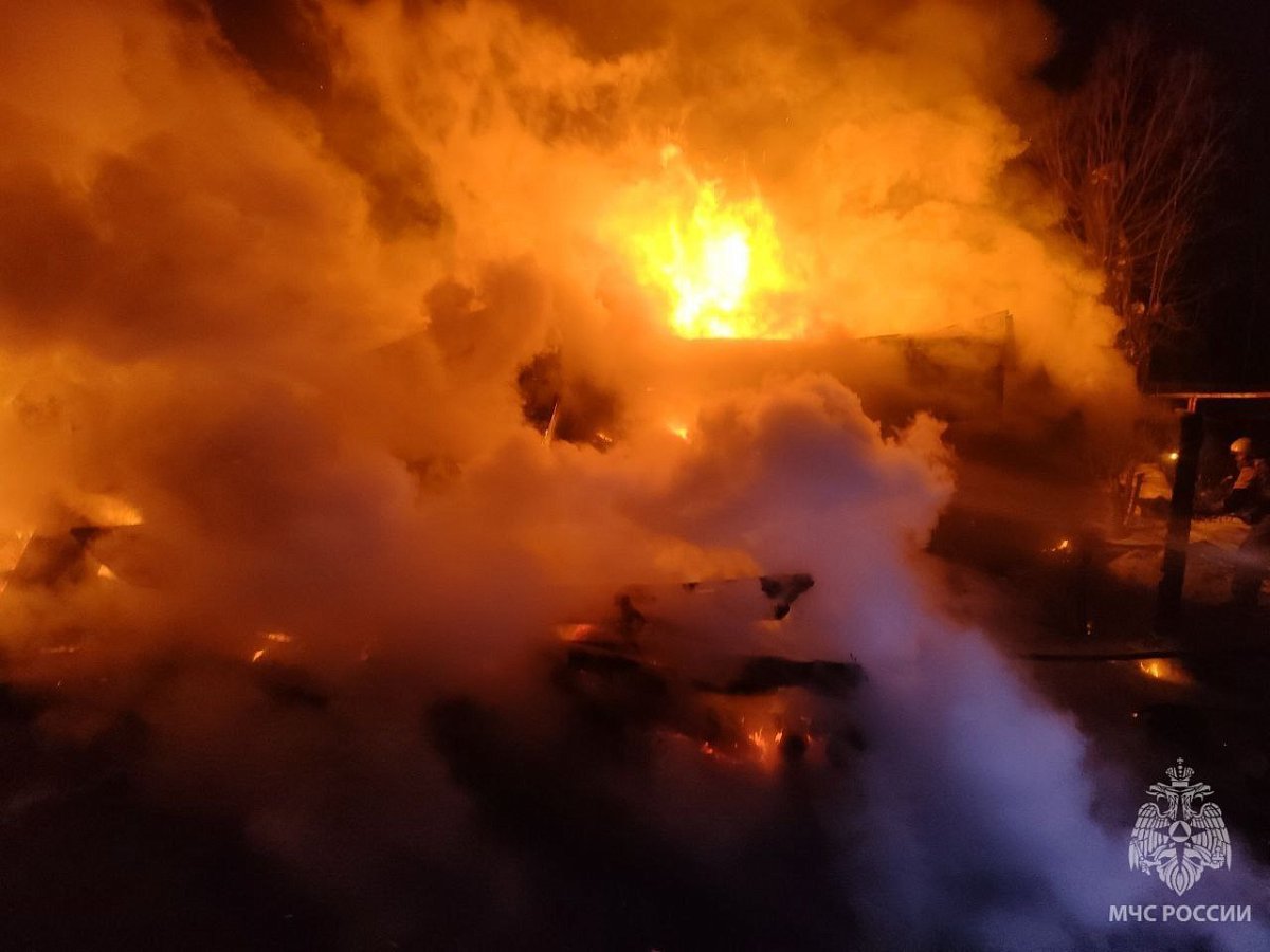 В Большеболдинском районе при пожаре сгорел жилой дом в селе Чертас