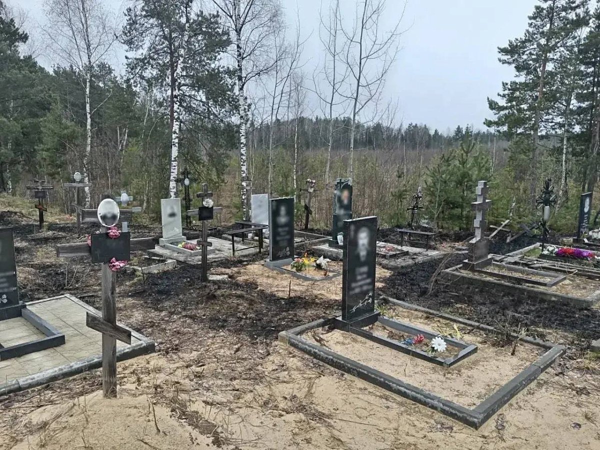 «Бесовщина» в Нижнем Новгороде: вандалы устроили пожар на кладбище
