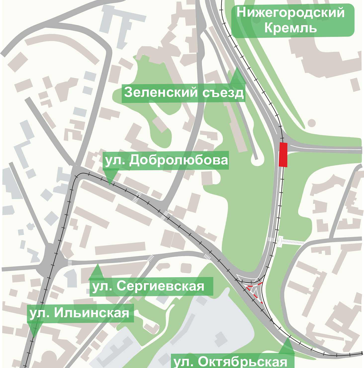 В Нижнем Новгороде с 31 октября ограничат движение по Зеленскому съезду