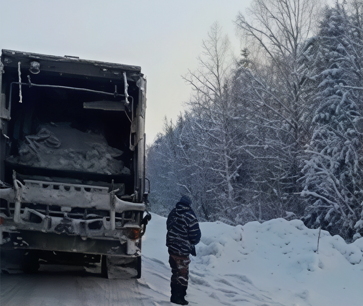 Власти отреагировали на инцидент с мусором на трассе в регионе
