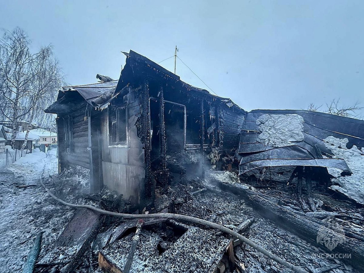 Трое человек погибли при пожаре в частном доме в Сосновском округе