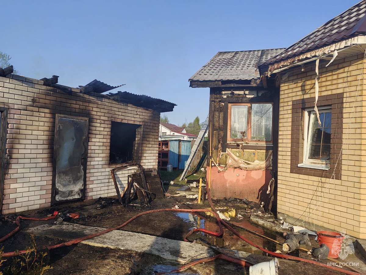 Женщина погибла при пожаре в частном доме в Выксунском округе