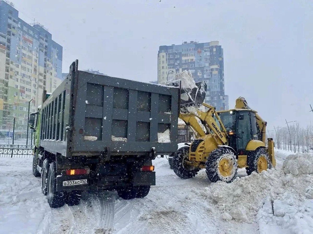 С улиц Нижнего Новгорода вывезли еще 11 тысяч кубометров снега