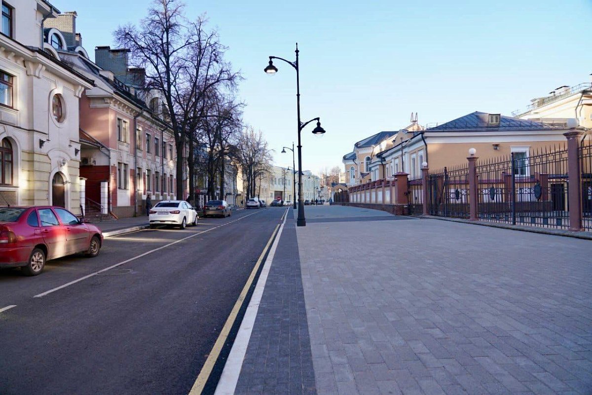 Капремонт улицы Малой Покровской в Нижнем Новгороде завершён на 99%