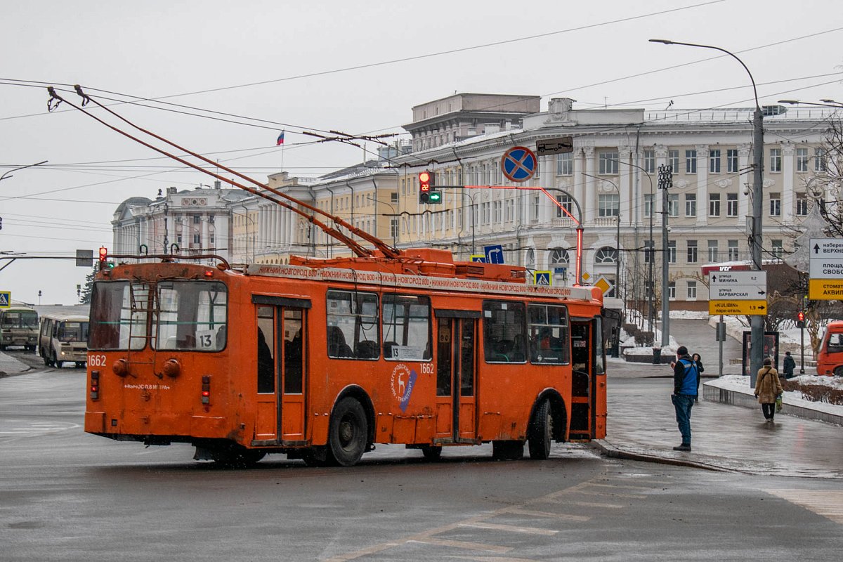Троллейбусы перестанут ходить по верхней части Нижнего Новгорода с 1 марта