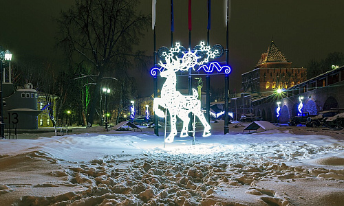 Более 100 млн рублей направят на новогоднее украшение Нижнего Новгорода