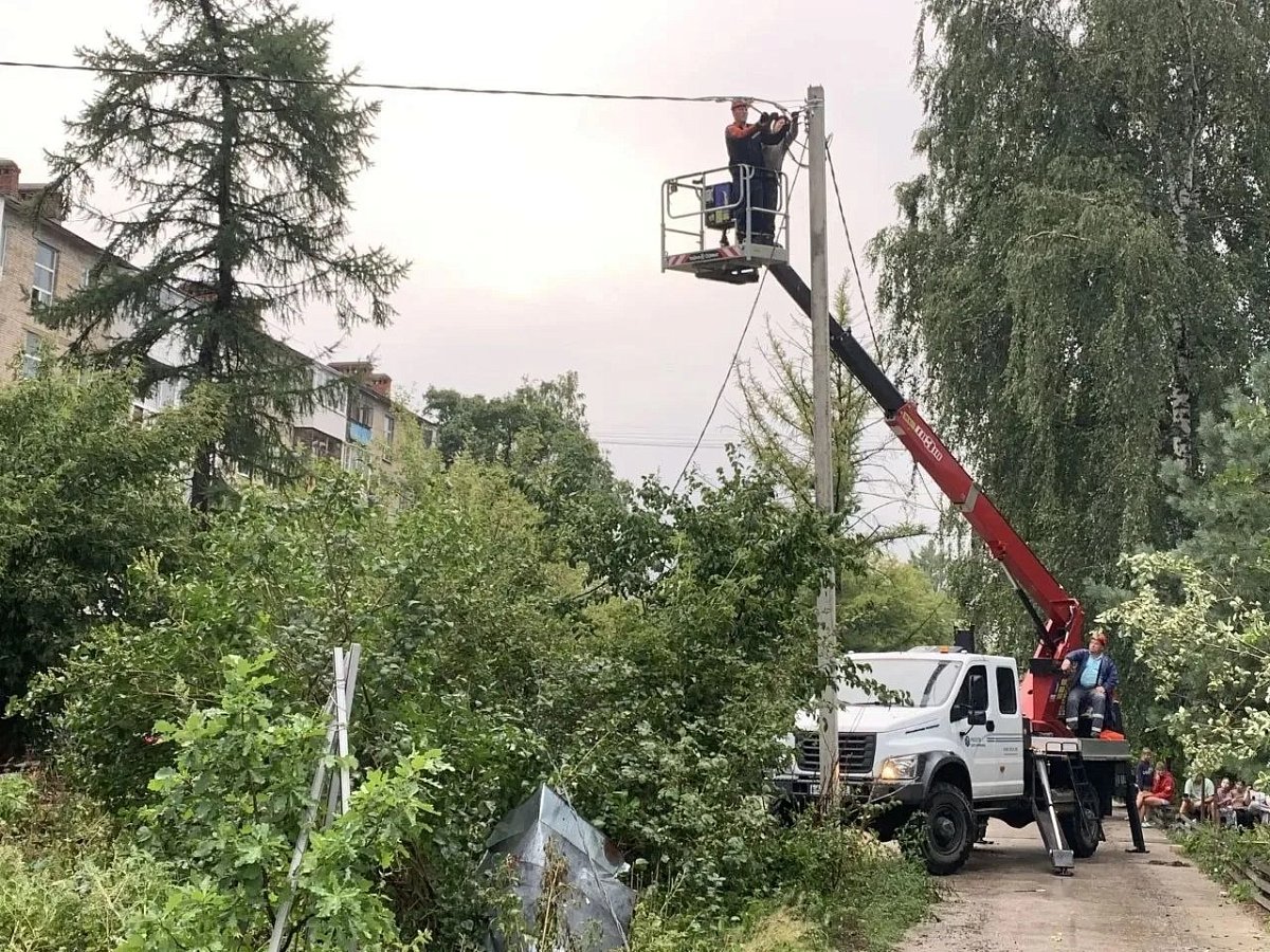 В Дзержинске шквалистый ветер повалил деревья на семи улицах