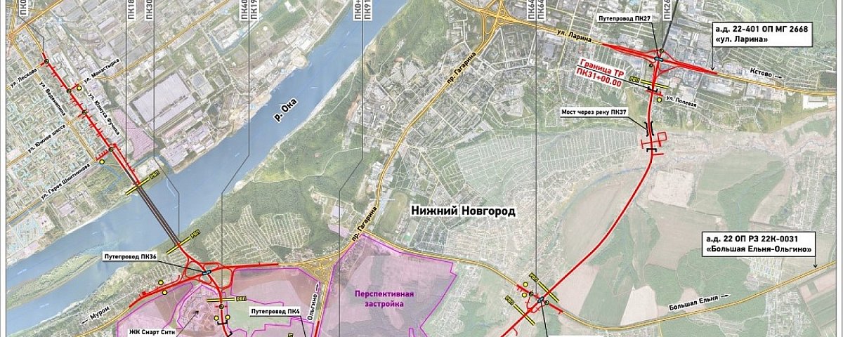 Третья очередь дублера проспекта Гагарина в Нижнем Новгороде готова на 31%