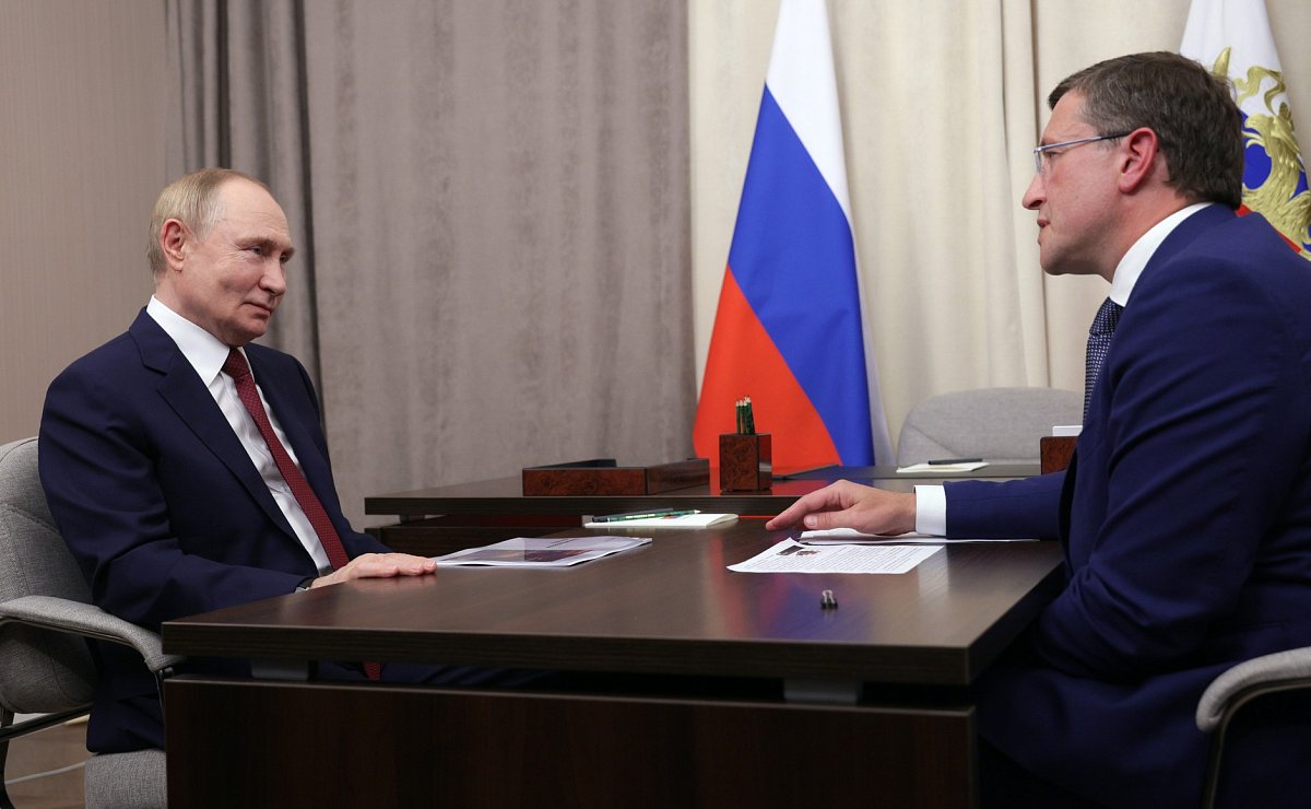 Путин провёл рабочую встречу с губернатором Нижегородской области Никитиным