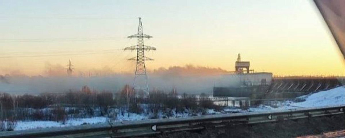 Съемная крыша здания Нижегородской ГЭС загорелась 9 января